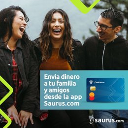 Con Saurus.Com puedes enviar dinero a tus seres cercanos