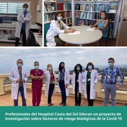 Profesionales del Hospital Costa del Sol lideran Proyecto Investigación Factores Riesgos Biológicos COVID