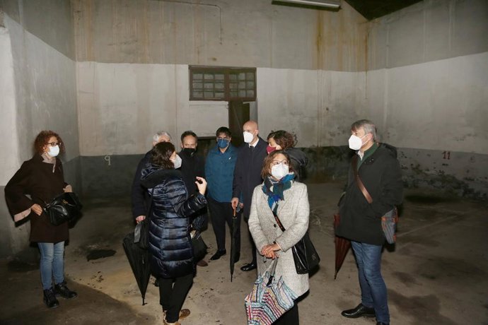 El alcalde de León, José Antonio Diez, en la visita del pasado 5 de febrero al recuperado Molino Sidrón.