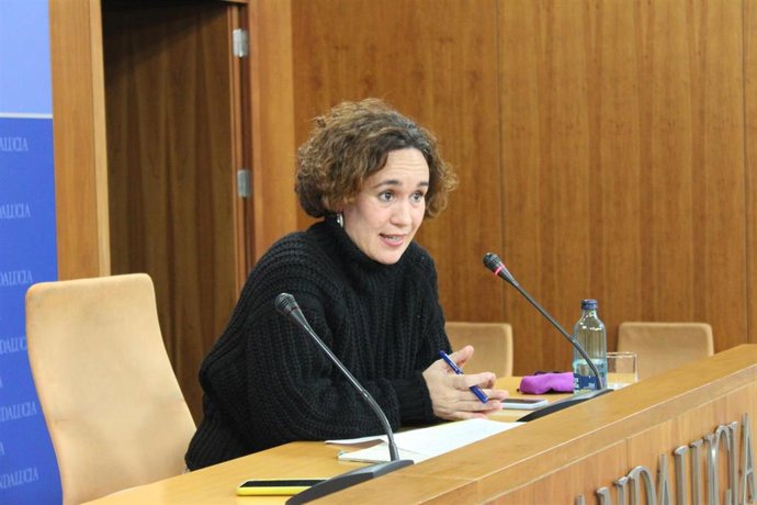 Archivo - Ana Naranjo en el Parlamento andaluz, en una imagen de archivo.