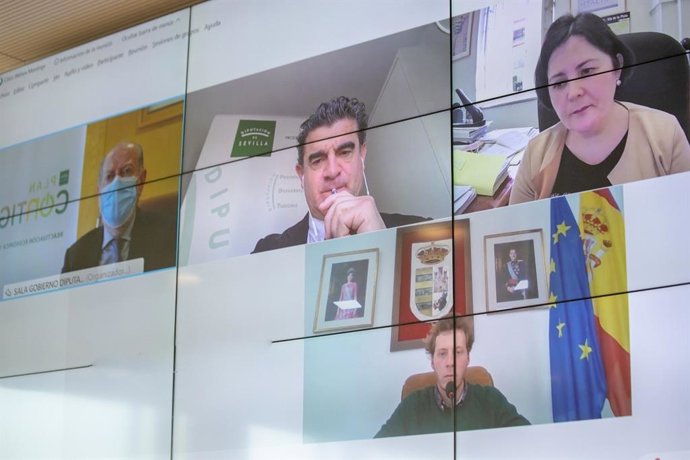 Reunión telemática de Villalobos con el alcalde de Los Molares