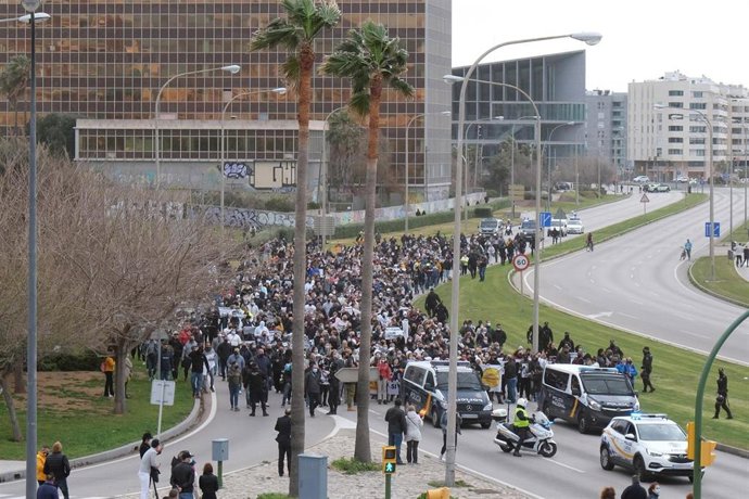 Una de las manifestaciones organizadas por 'Resistencia balear'.