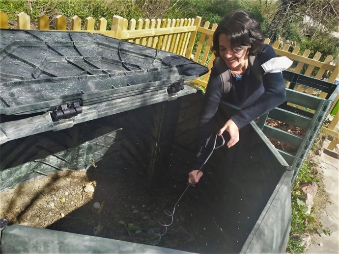 Punto de compostaje ubicado en Almócita (Almería)