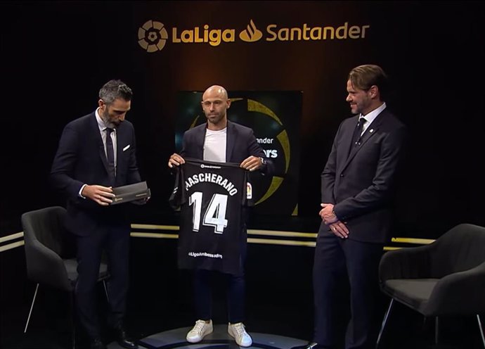Acto de bienvenida a Javier Mascherano como nuevo embajador de LaLiga Santander