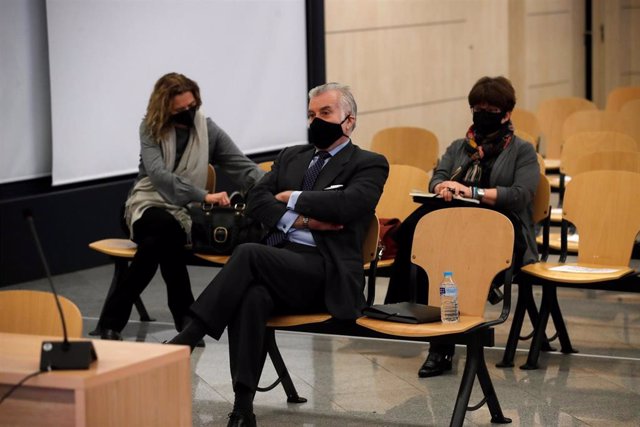 El extesorero del PP Luis Bárcenas durante el juicio por la presunta caja 'b' del PP