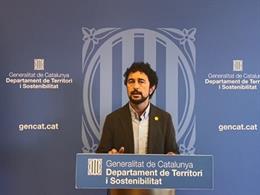 El conseller de Territori i Sostenibilitat de la Generalitat, Dami Calvet.