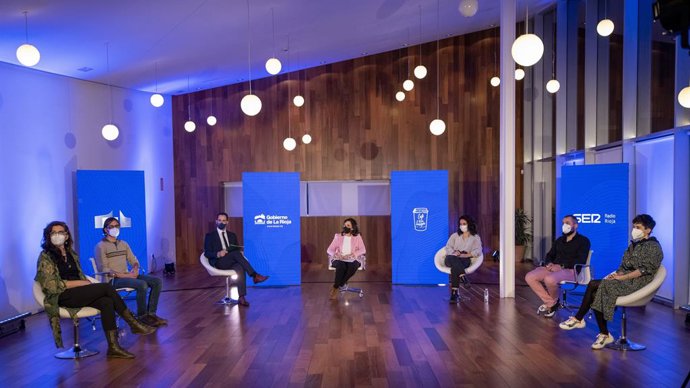 Andreu en la iniciativa 'Cafe con Europa'