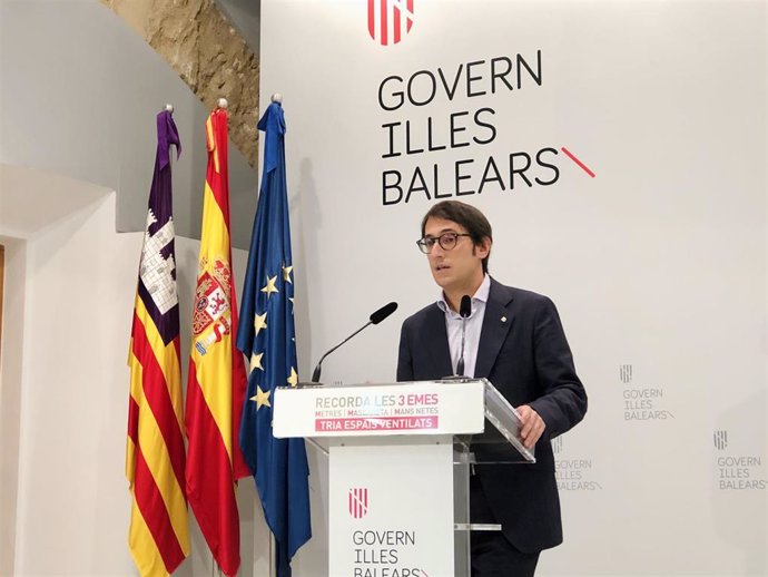 El portavoz del Govern, Iago Negueruela, en la rueda de prensa.