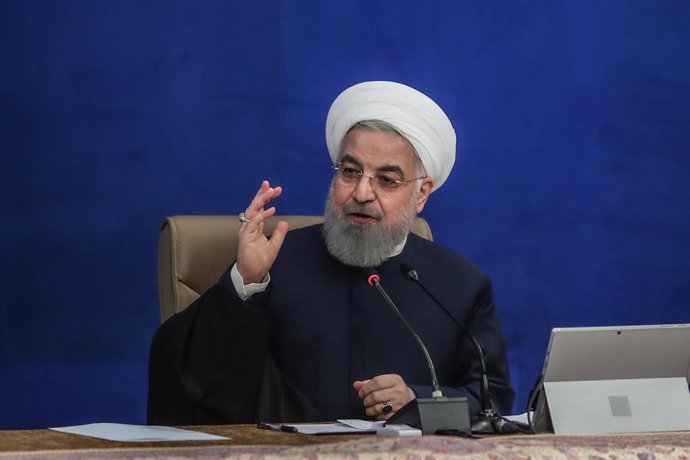 Archivo - El presidente de Irán, Hasán Rohani