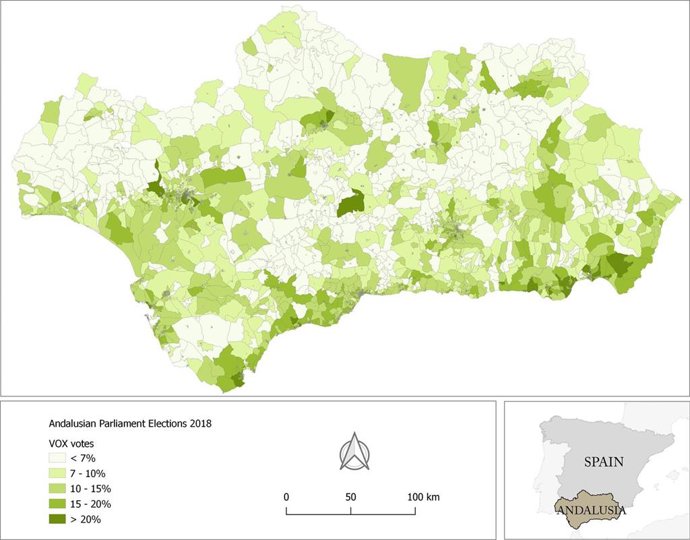 Un estudio liderado por la UPO analiza las causas del ascenso de Vox en las elecciones andaluzas de 2018