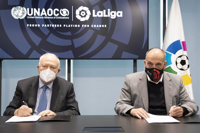 Archivo - LaLiga y la UNAOC impulsan la campaña 'One Humanity' para promover el cambio global.