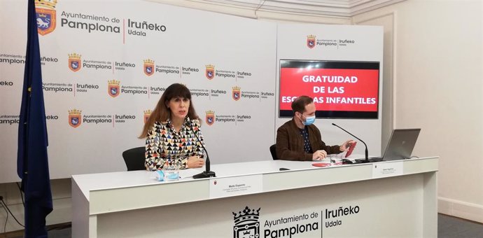 Maite Esporrín y Xabier Sagardoy, concelajes del PSN en el Ayuntamiento de Pamplona