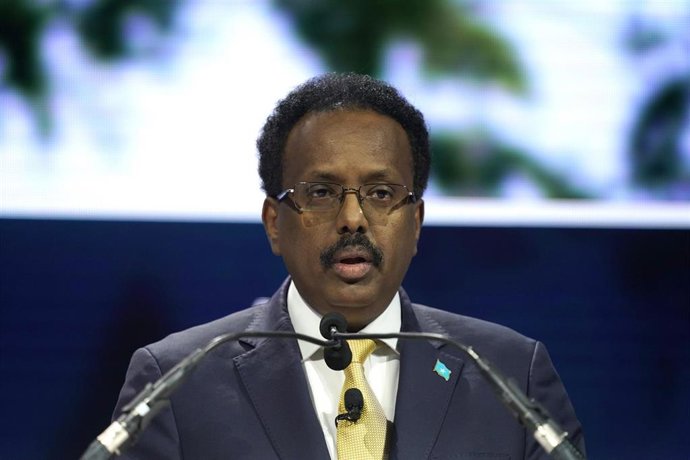 Archivo - El presidente de Somalia, Mohamed Abdullahi Mohamed  'Farmajo'