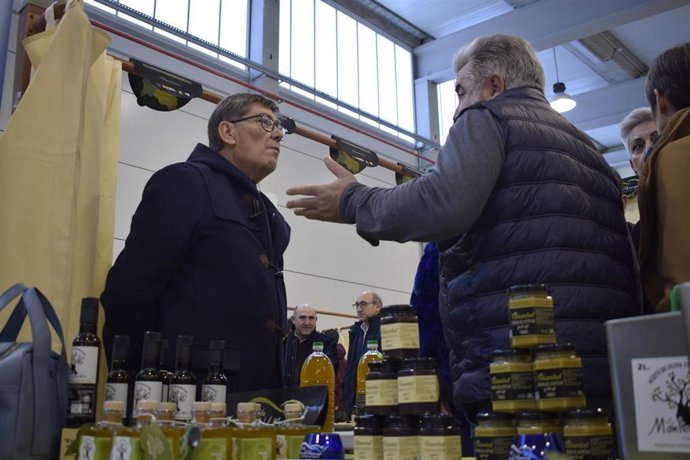 Arturo Aliaga en la feria de Vera de Moncayo en 2020.