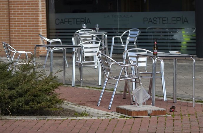 Terrazas de un bar de Carabanchel