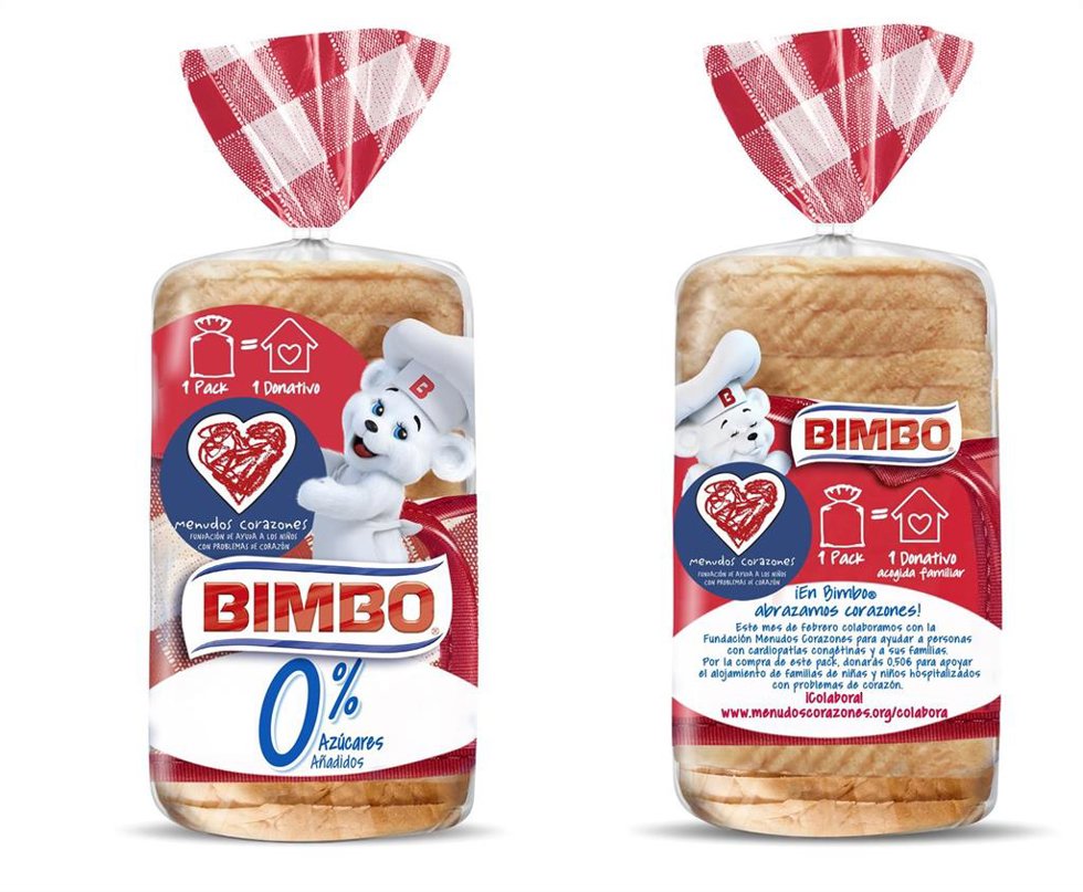 Archivo - Paquetes de pan Bimbo 0%