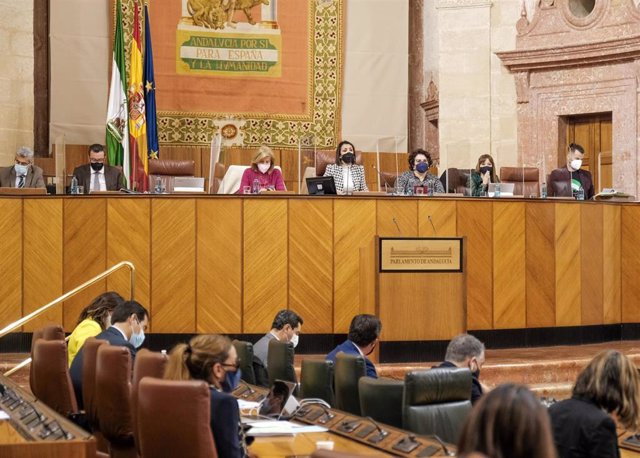 Imagen del Pleno del Parlamento andaluz.