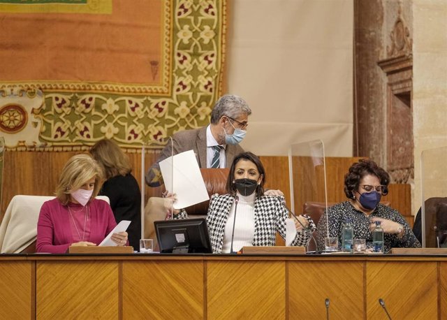 Votación en el Pleno del Parlamento andaluz.