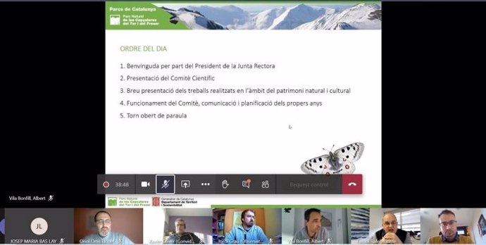 Reunión telemática del comité científico asesor del Parc Natural de les Capaleres del Ter i el Freser (Girona)