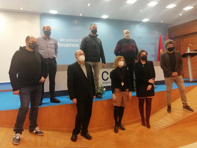 Representantes de asociaciones de comerciantes de Navarra