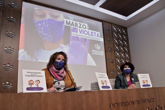 Presentacion Marzo Violeta en la Diputación de Badajoz