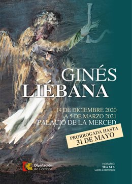 Cartel de la exposición de Ginés Liébana en la Diputación.