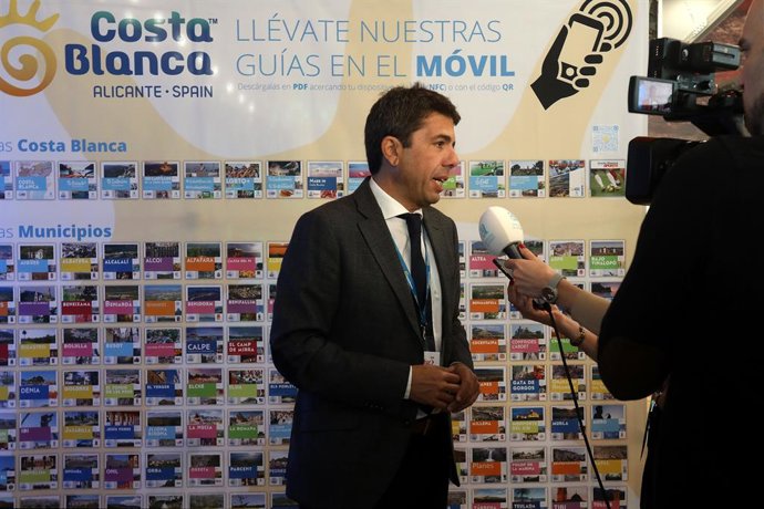 Archivo - El presidente de la Diputación de Alicante, Carlos Mazón,