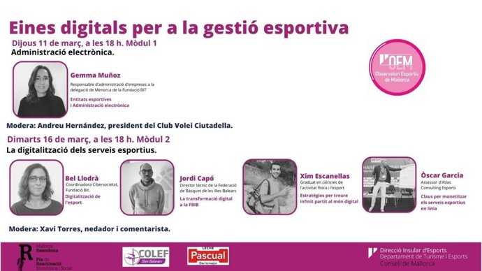El Consell pone en marcha un nuevo seminario web titulado 'Herramientas digitales para la gestión deportiva'