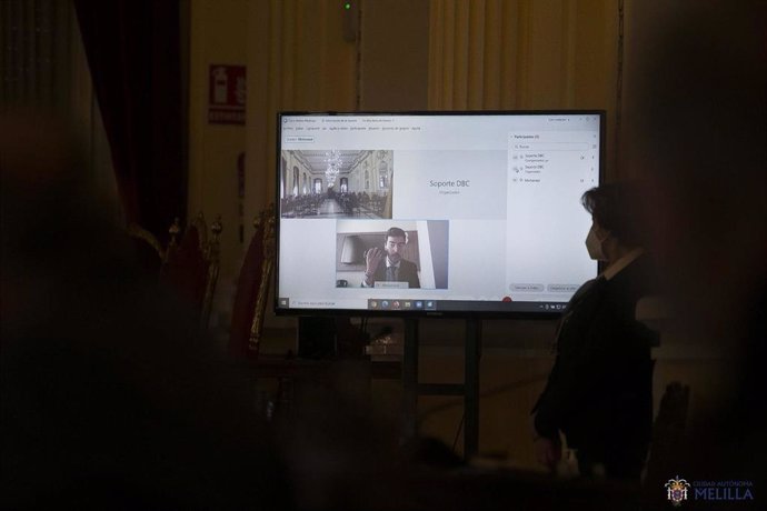 Mohand interviene de forma telemática en el pleno de Melilla