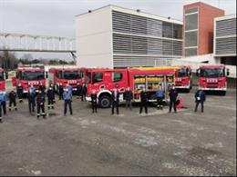 Bombers de la Generalitat renuevan su flota con 10 nuevos camiones tipo Bomba Rural Pesada.