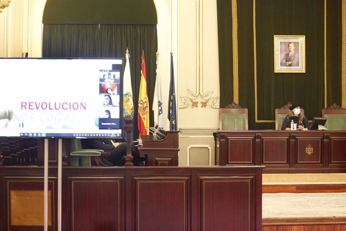 Pleno de la Diputación de Pontevedra.