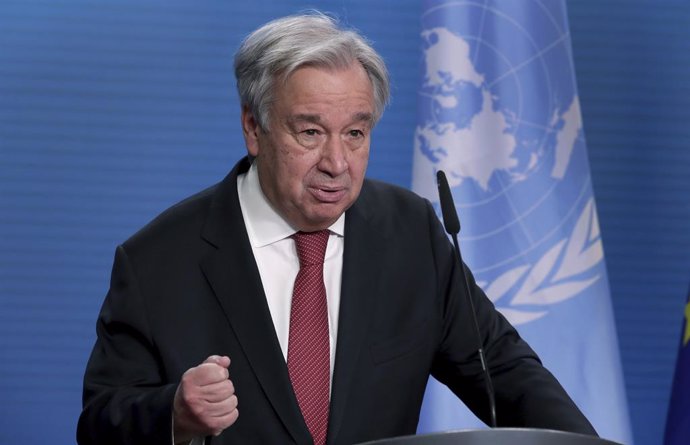 Archivo - El secretario general de Naciones Unidas, António Guterres.