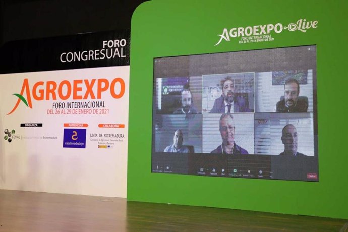 Uno de los encuentros virtuales durante la pasada edición de Agroexpo.