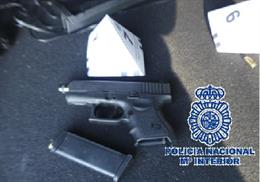 Arma intervenida a un conductor