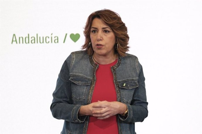 La secretaria general del PSOE-A, Susana Díaz, en el acto central del partido por el 28 de febrero, Día de Andalucía.