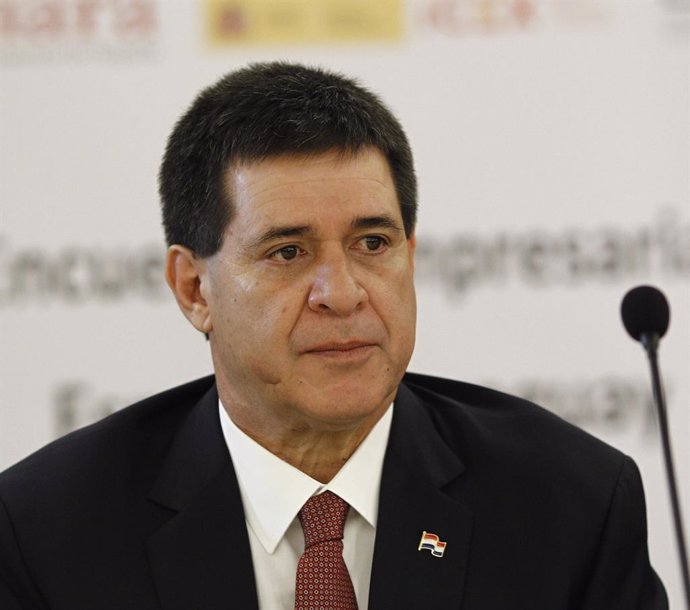 Archivo - El presidente de Paraguay, Horacio Cartes