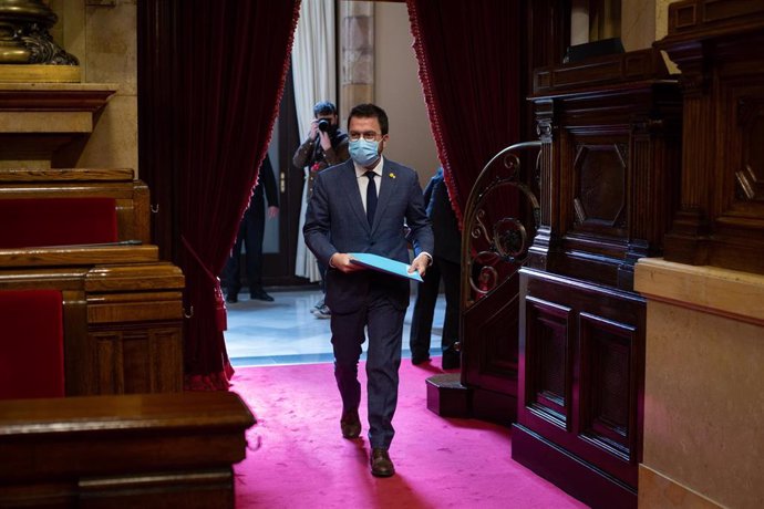 El vicepresidente de la Generalitat, Pere Aragons, esta semana en el Parlament