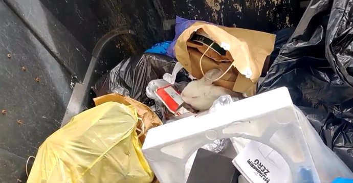 Una mujer encuentra un conejo que habían tirado a un contenedor de basura en Las Palmas de Gran Canaria