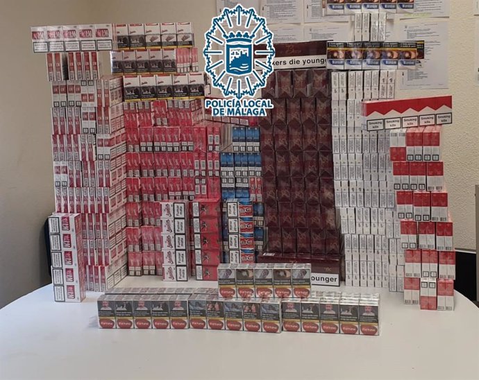 Intervenidas en Málaga  más de 2.000 cajetillas de tabaco de contrabando que se iban a poner en venta. Imagen de archivo.