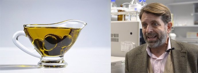 Wenceslao Moreda, investigador del Instituto de la Grasa del Consejo Superior de Investigaciones Científicas, investiga sobre el aceite de oliva.