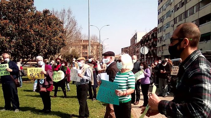 Concentración de la Coordinadora Antiprivatización de la Sanidad (CAS) en Córdoba.