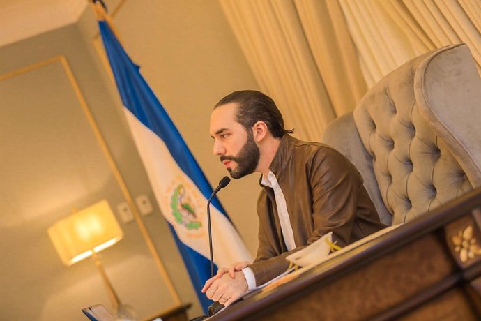 Archivo - El presidente de El Salvador, Nayib Bukele