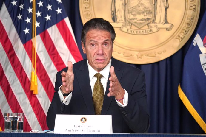 Archivo - El gobernador de Nueva York, Andrew Cuomo