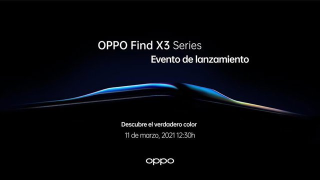 Evento de presentación de Find X3 Pro