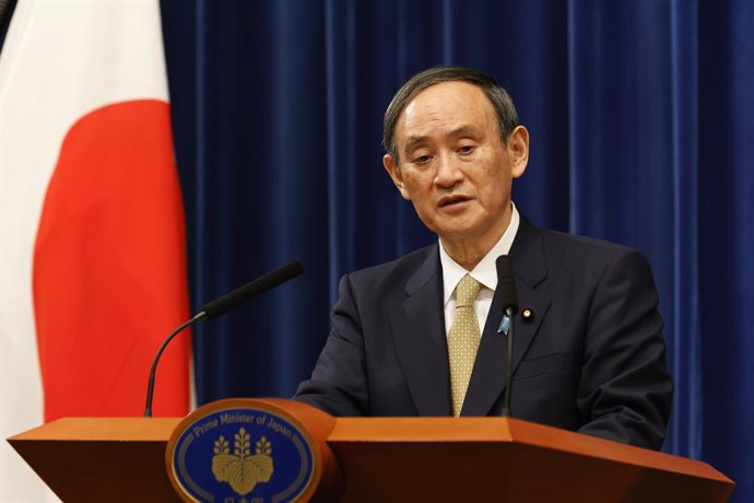 Archivo - El primer ministro nipón, Yoshihide Suga.