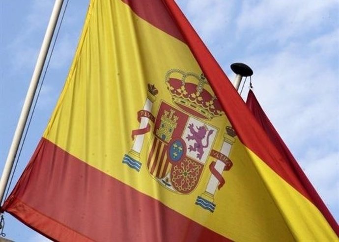 Archivo - Bandera de España.