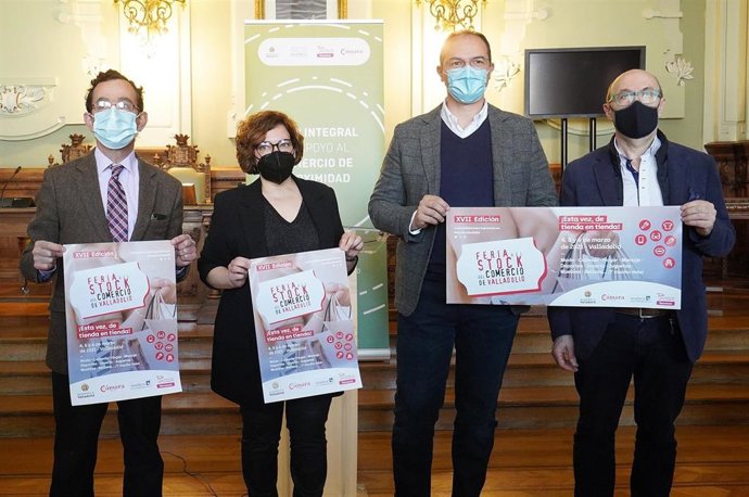 Presentación de las diferentes actividades de apoyo al comercio de Valladolid y presentación de la Feria del Stock.