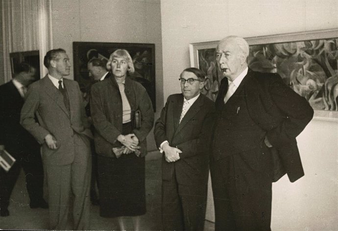 Federal President Theodor Heuss at documenta 1, 1955  documenta archiv /