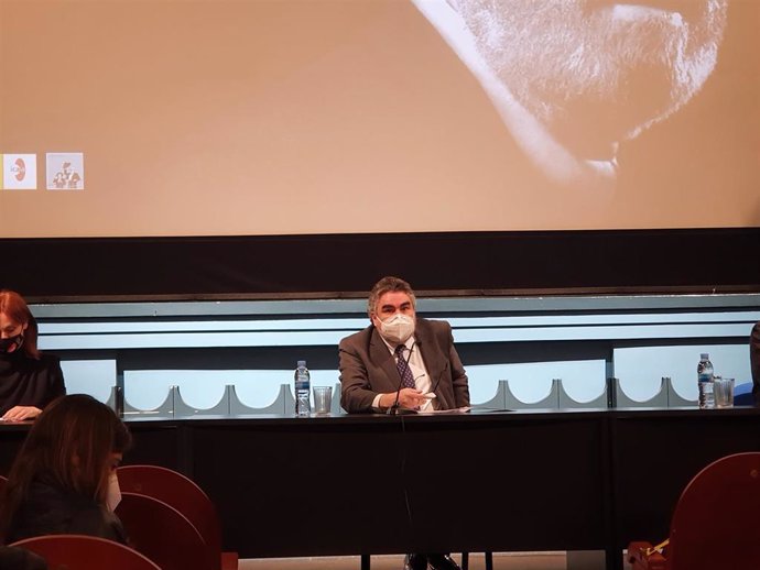 El ministro de Cultura y Deporte, José Manuel Rodríguez Uribes, durante la presentación de la programación del Año Berlanga