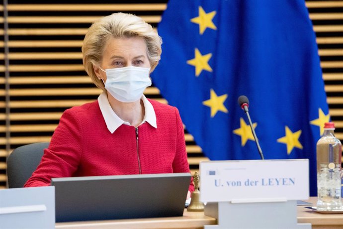 Archivo - La presidenta de la Comisión Europea, Ursula von der Leyen